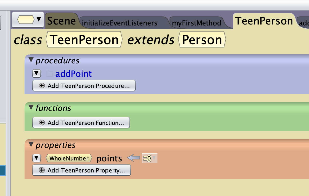class view of TeenPerson